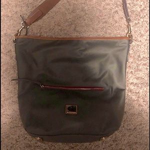 Dooney and Bourke all weather bag coin purse and long crossbody strap included.